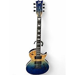 Used ESP LTD EC1000 Deluxe BLUE FADED BURST Solid Body Electric Guitar