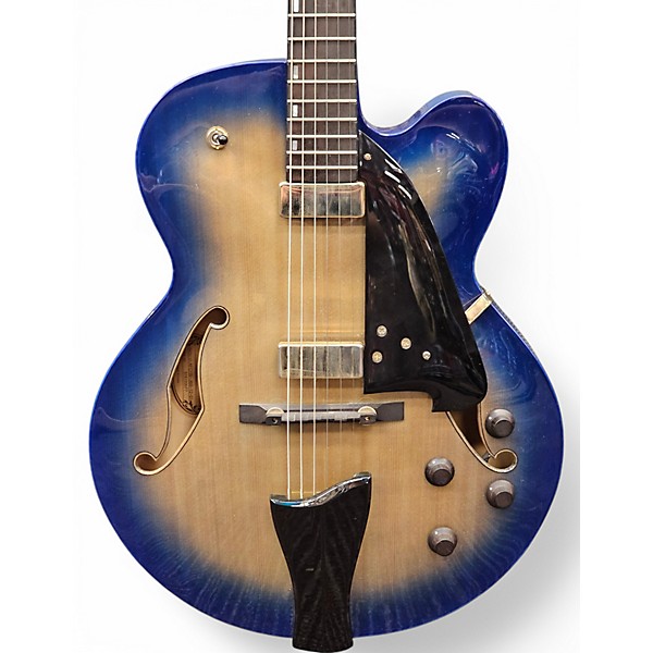 Used Ibanez AFC155-JBB Blue Burst Hollow Body Electric Guitar