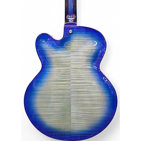 Used Ibanez AFC155-JBB Blue Burst Hollow Body Electric Guitar