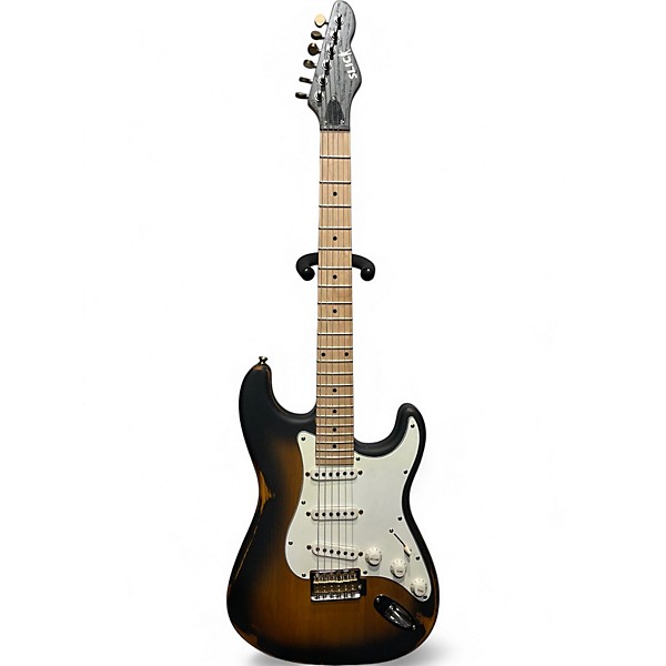 Used Slick SL-40 3 Color Sunburst Solid Body Electric Guitar