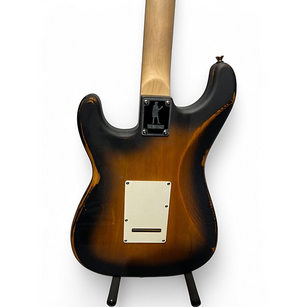 Used Slick SL-40 3 Color Sunburst Solid Body Electric Guitar
