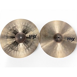Used SABIAN 15in HHX MEDIUM HATS PAIR Cymbal