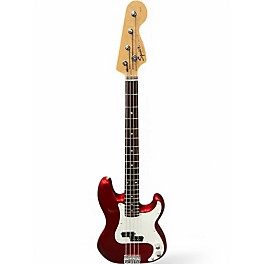 Used Squier Affinity Precision Bass Dakota Red Electric Bass Guitar