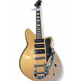 Used Reverend WARHAWK 390 WITH BIGSBY Metallic Gold Solid Body Electric Guitar