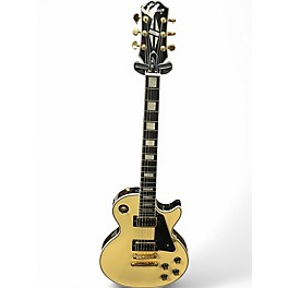 Used Epiphone Les Paul Custom Antique Ivory Solid Body Electric Guitar