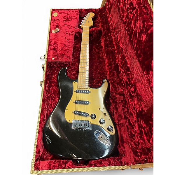 Used Fender American Deluxe Stratocaster Black Solid Body Electric Guitar