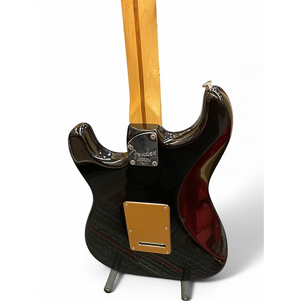 Used Fender American Deluxe Stratocaster Black Solid Body Electric Guitar