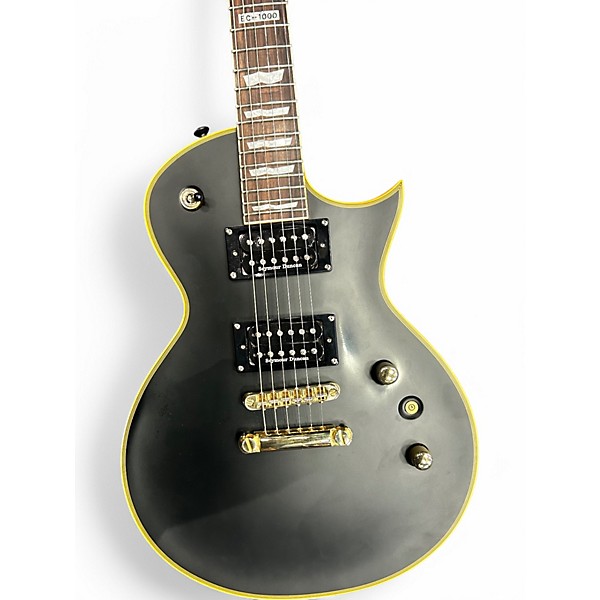 Used ESP LTD EC1000B Black Solid Body Electric Guitar