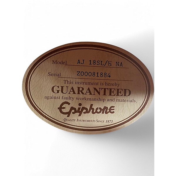 Used Epiphone AJ 18SL MADE IN U.S.A. Natural Acoustic Guitar