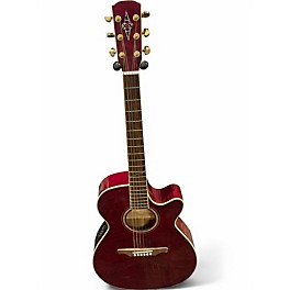 Used Alvarez FF60WR Wine Red Acoustic Electric Guitar