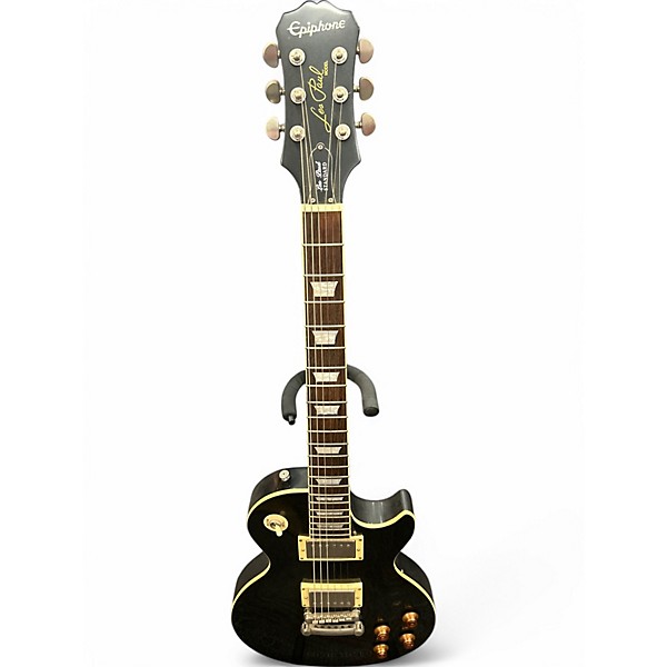 Used Epiphone Les Paul Standard Black Solid Body Electric Guitar