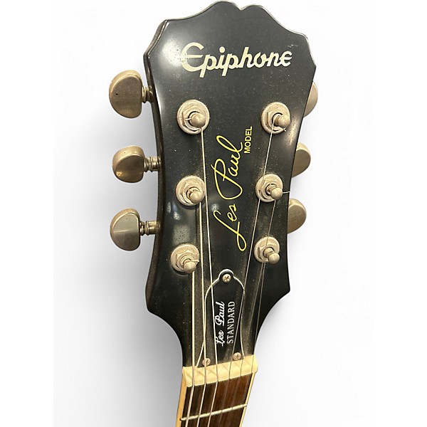 Used Epiphone Les Paul Standard Black Solid Body Electric Guitar