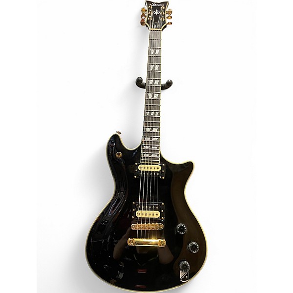 Used Schecter Guitar Research Blackjack Custom Black Solid Body Electric Guitar