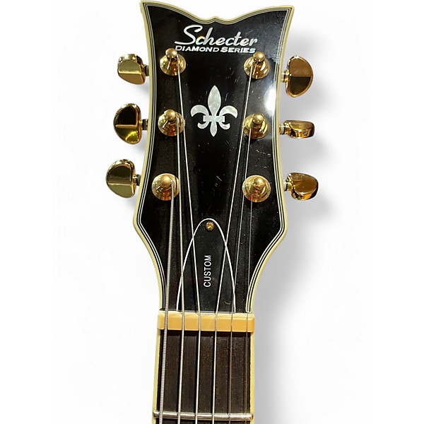 Used Schecter Guitar Research Blackjack Custom Black Solid Body Electric Guitar