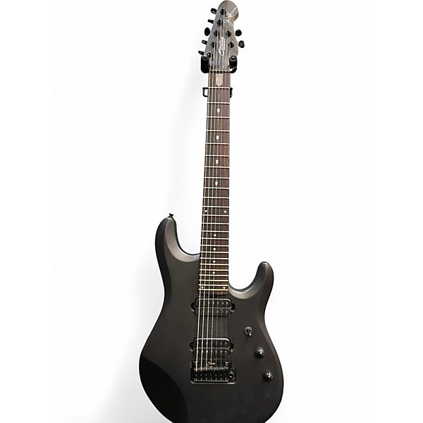 Used Sterling by Music Man John Petrucci JP157 7 String Black Solid Body Electric Guitar