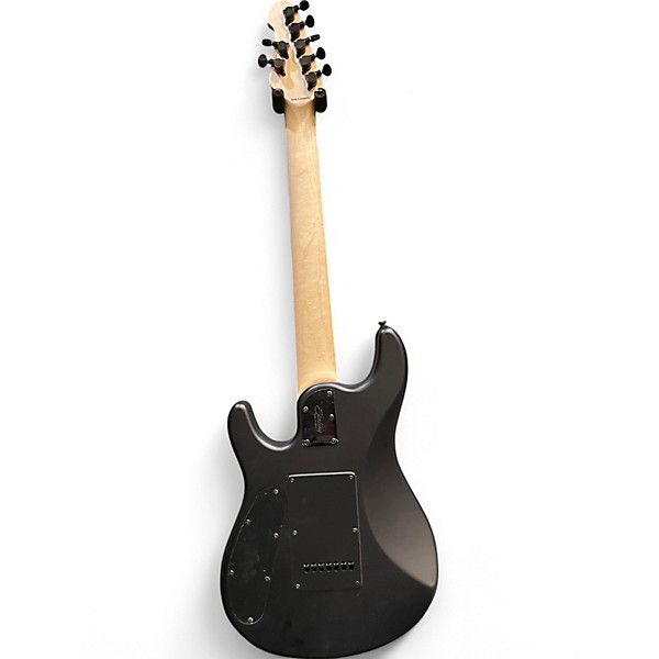 Used Sterling by Music Man John Petrucci JP157 7 String Black Solid Body Electric Guitar
