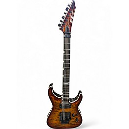 Used ESP E-II Horizon BROWNBURST QUILT Solid Body Electric Guitar