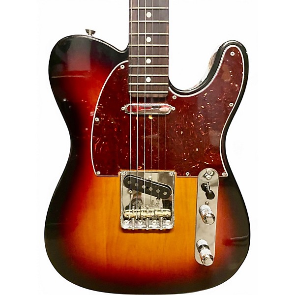 Used Fender American Professional II Telecaster 3 Tone Sunburst Solid Body Electric Guitar
