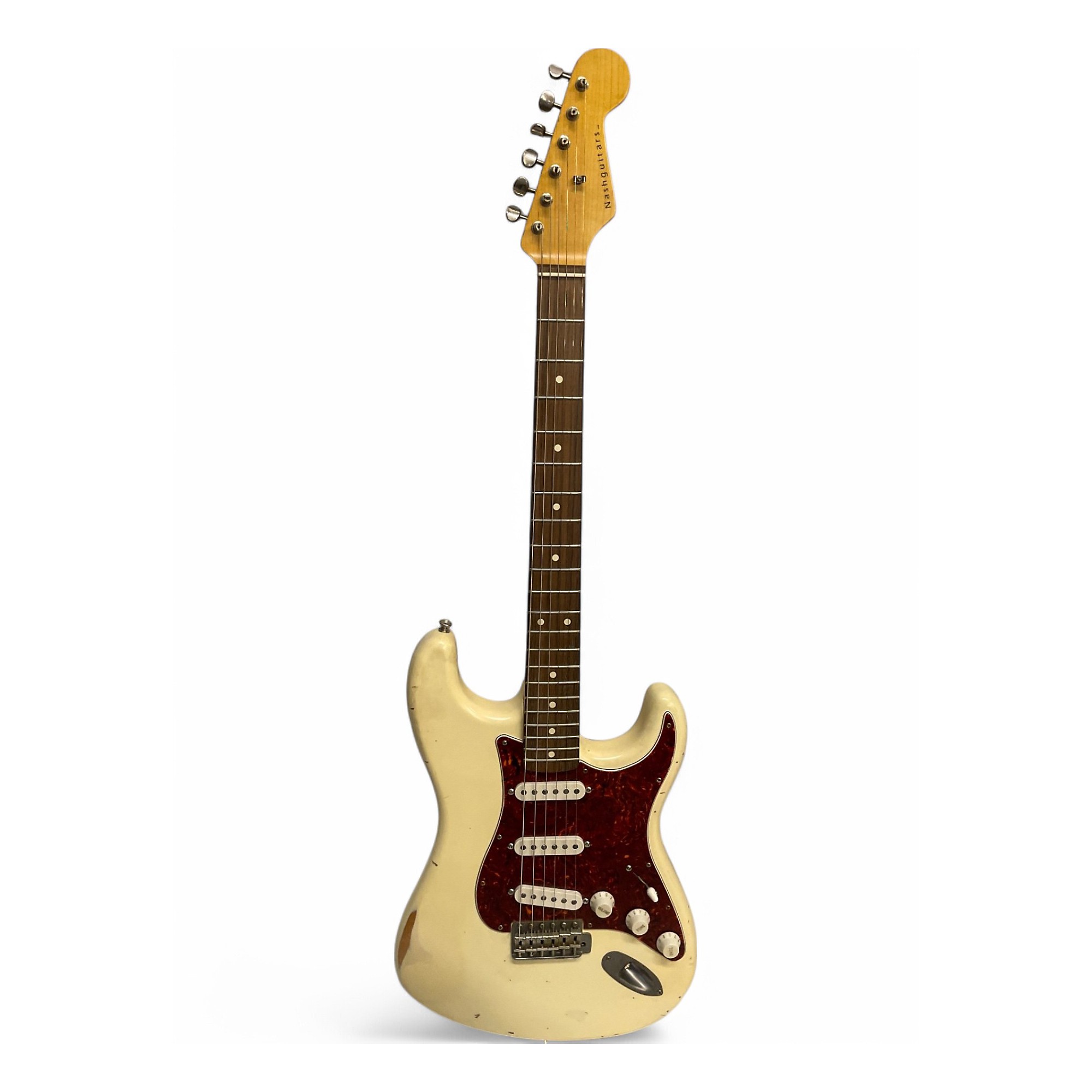 Nash S63 Guitar, Olympic White, Light Aging | Humbucker Music