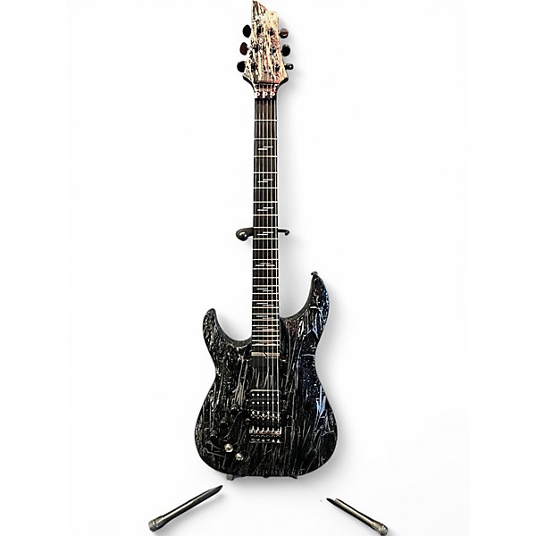 Used Schecter C-1 FR-S Left Silver Mountain Solid Body Electric Guitar,Specials : American Fashion Style Bags On Sale