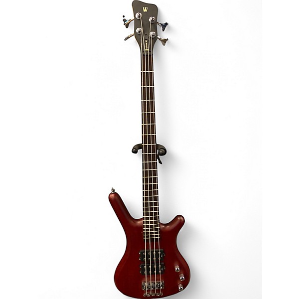 Used Warwick Corvette Double Buck 4 String Red Electric Bass Guitar