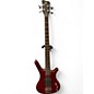 Used Warwick Corvette Double Buck 4 String Red Electric Bass Guitar thumbnail