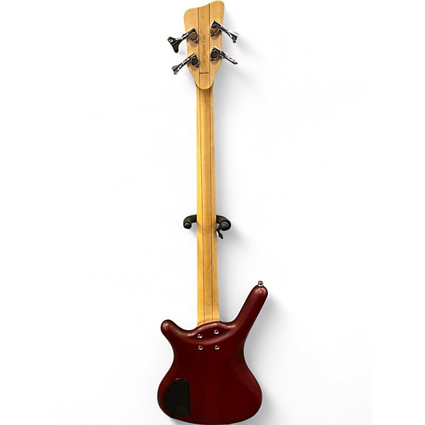 Used Warwick Corvette Double Buck 4 String Red Electric Bass Guitar