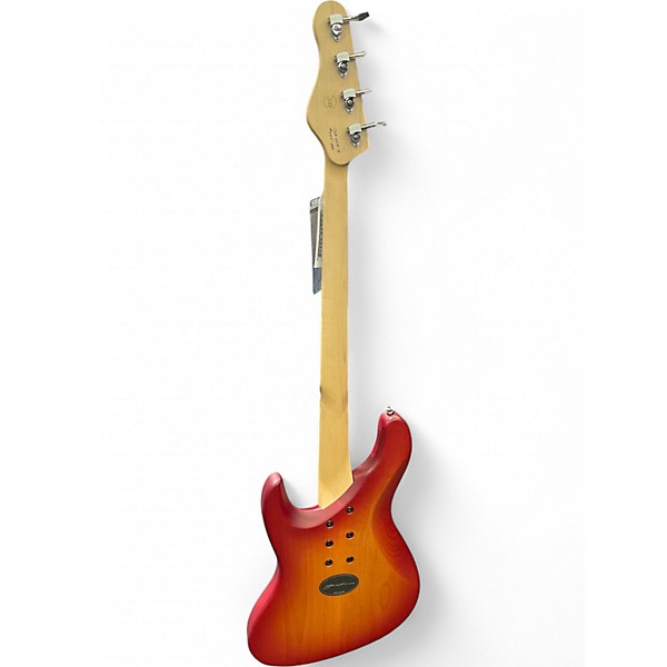 Used 2022 Brubaker JXB-USA-4 Sunurst Electric Bass Guitar