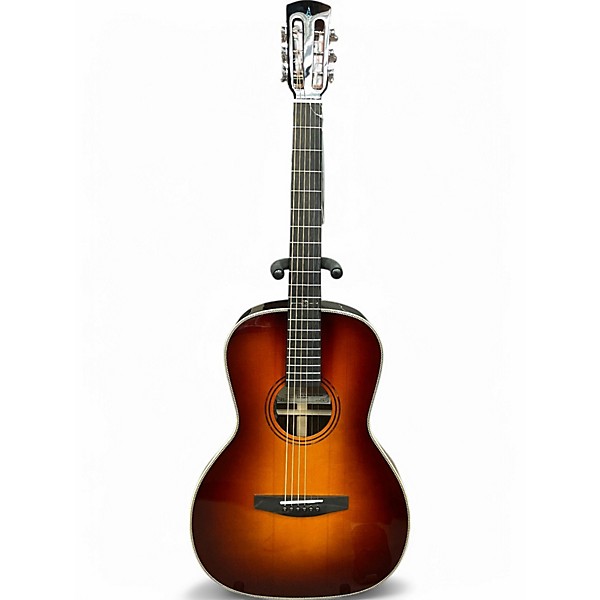 Used Alvarez LT70e Herringbone Sunset Acoustic Electric Guitar