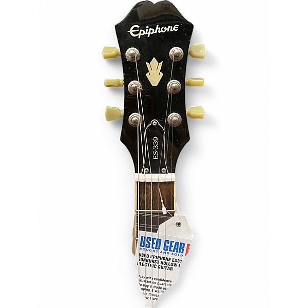 Used Epiphone ES339 2 Color Sunburst Hollow Body Electric Guitar