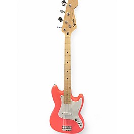 Used Squier BRONCO BASS PINK Electric Bass Guitar