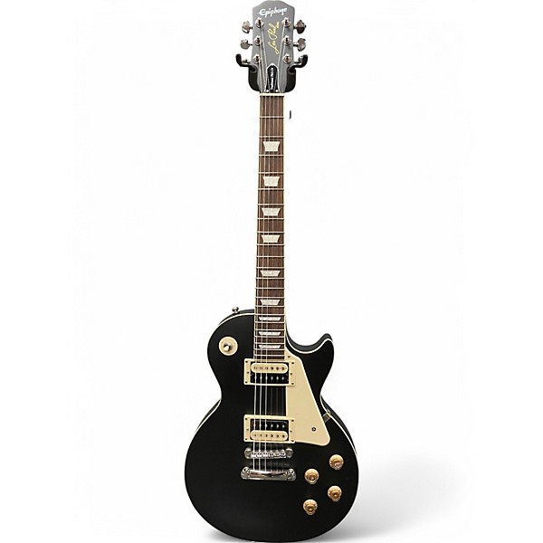 Used Epiphone Les Paul Traditional Pro IV Satin Black Solid Body Electric Guitar