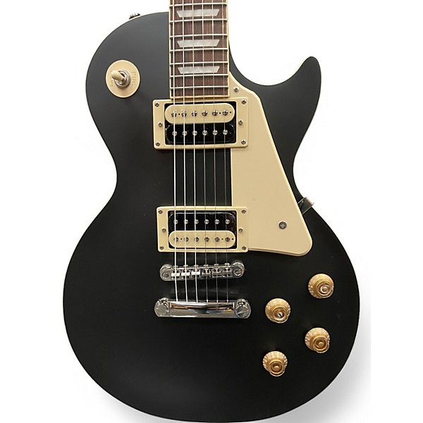 Used Epiphone Les Paul Traditional Pro IV Satin Black Solid Body Electric Guitar