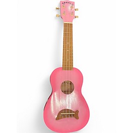 Used Kala MAKALA Soprano Dolphin Ukulele PINK BURST Ukulele