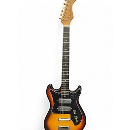 Used Harmony H-802 3 Color Sunburst Solid Body Electric Guitar