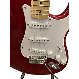 Used Squier SONIC STRAT  RED  Solid Body Electric Guitar