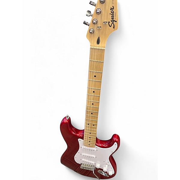 Used Squier SONIC STRAT  RED  Solid Body Electric Guitar