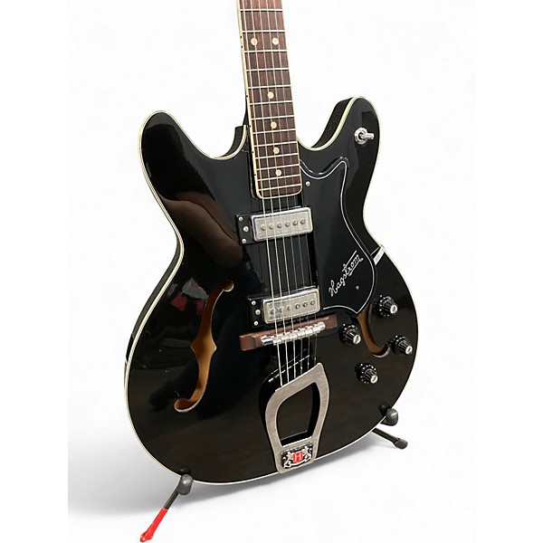 Vintage 1967 Hagstrom VIKING I Black Hollow Body Electric Guitar