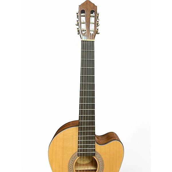 Used Lucero LC100CE natural spruce Classical Acoustic Electric Guitar