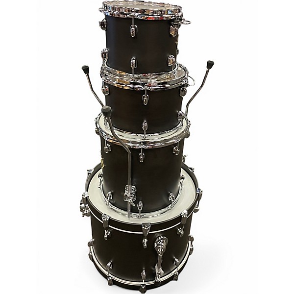 Used Dixon 4 Piece Cornerstone Black Drum Kit