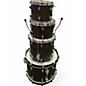 Used Dixon 4 Piece Cornerstone Black Drum Kit