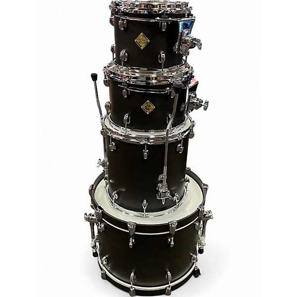 Used Dixon 4 Piece Cornerstone Black Drum Kit