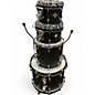 Used Dixon 4 Piece Cornerstone Black Drum Kit