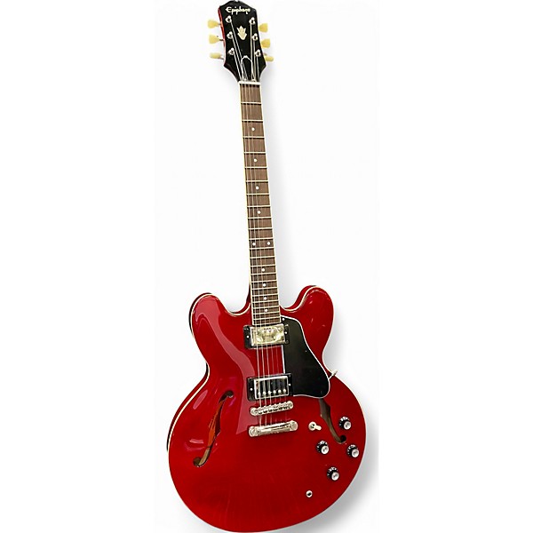 Used Epiphone ES335 Cherry Hollow Body Electric Guitar,Specials : American Fashion Style Bags On Sale