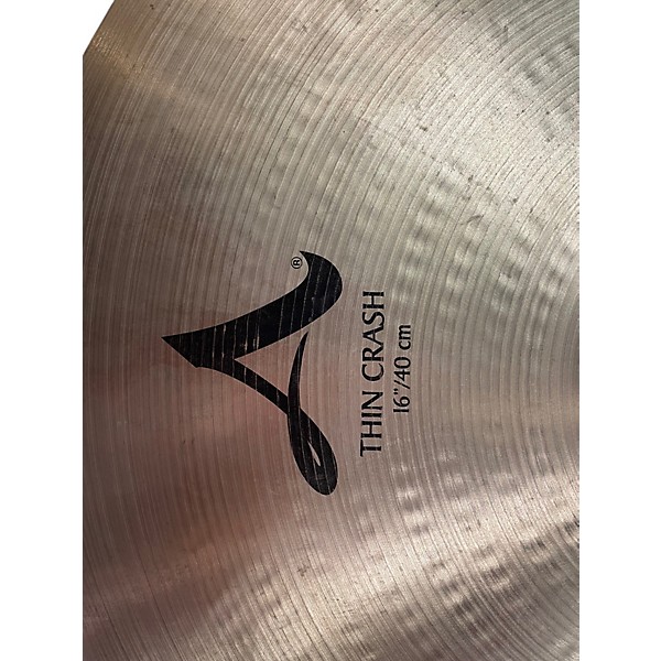 Used Zildjian 16in A Series Thin Crash Cymbal