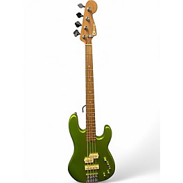 Used 2021 Charvel Pro Mod San Dimas Bass PJ IV Lime Green Metallic Electric Bass Guitar