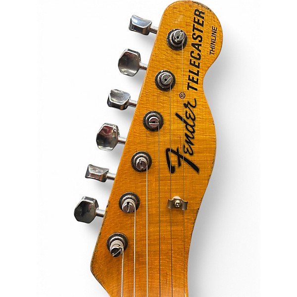 Used Fender LTD TELE THINLINE  3 Tone Sunburst Hollow Body Electric Guitar