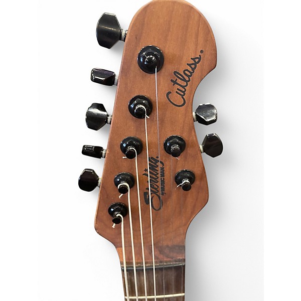 Used Sterling by Music Man CUTLASS JASON RICHARDSON SCARLET BURST Solid Body Electric Guitar