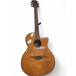 Used Lag Guitars T100ACE Natural Acoustic Electric Guitar