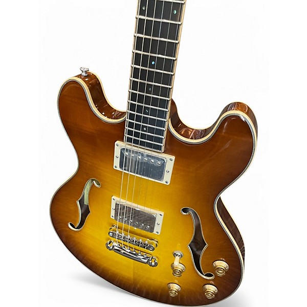 Used Eastman T185MXGB 2 Color Sunburst Hollow Body Electric Guitar